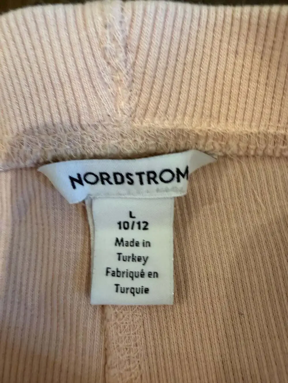 Nordstrom Ribbed Leggings Size 10/12 Pink